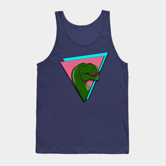 Retro T Rex Tank Top by Studio Lockhart